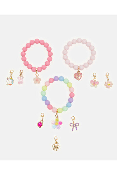 REDTAG Girls Assorted Bracelet With Charms Set (10 Piece)