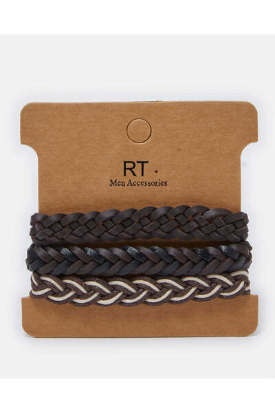 REDTAG أساور رجالية متنوعة مضفرة