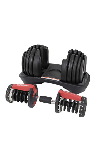 Bezt Pro Sports 40kg Ayarlanabilir Dambıl & Ağırlık Seti Kırmızı