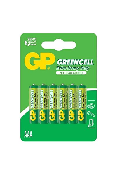 GP GREENCELL EXTRA HEAVY DUTY 4+2 AAA R03 1.5V