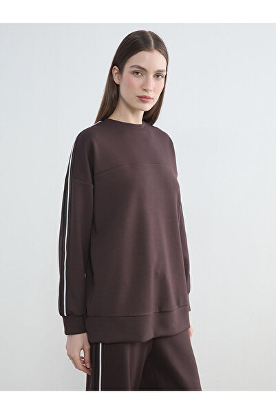 LC Waikiki Vizyon New Season Crew Neck Oversize Women's Sweatshirt Tunic