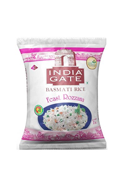 INDIA GATE أرز بسمتي روزانا 1 كجم، 10% إضافي