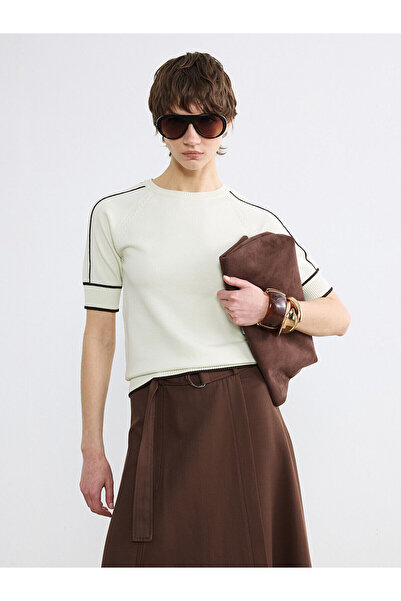 LC Waikiki Γυναικείο πλεκτό πουλόβερ με ρίγες Özmarka New Season