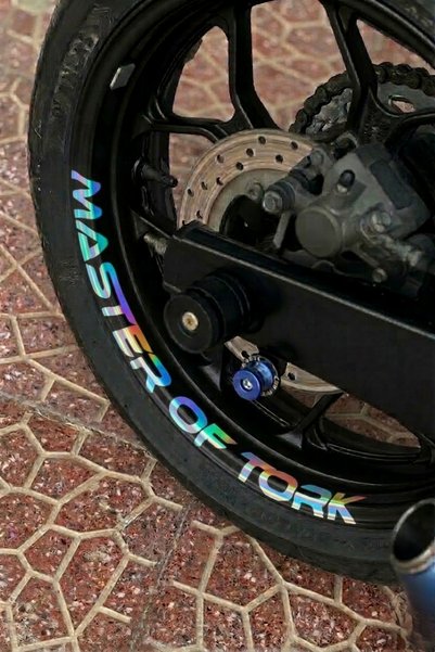 Banxtre Yamaha Motor Grubu için Jant içi Master Of Tork Yazı Sticker (1 Adet)