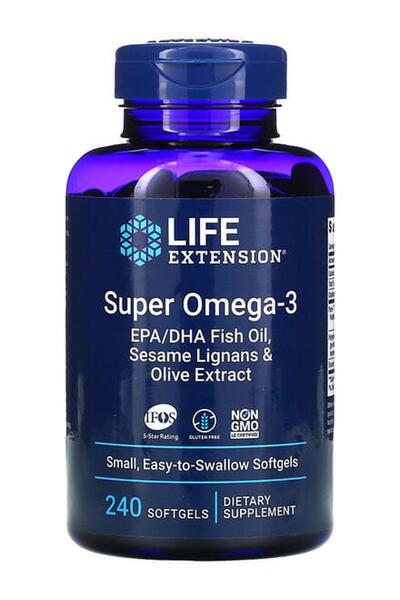 Life Extension Life Extension ‏ ,Super Omega-3, ‏   240 Gelatin Capsules