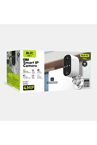 Blic Al-NET 2.4g Wifi Bağlantılı 1080P, 4mp Full HD Gece Görüşlü IP Kamera