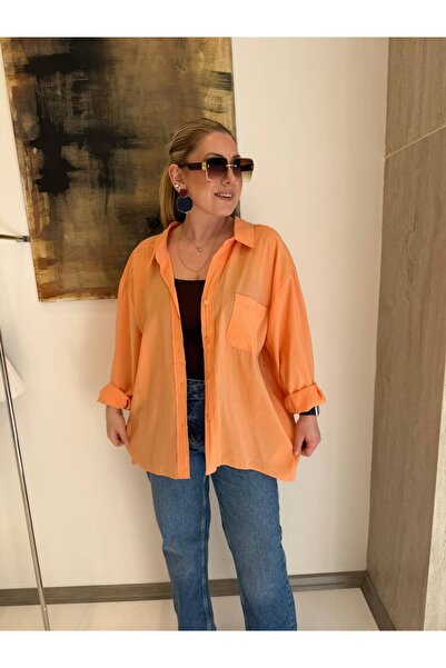 Serpirella Butik Голяма риза с отворени рамене