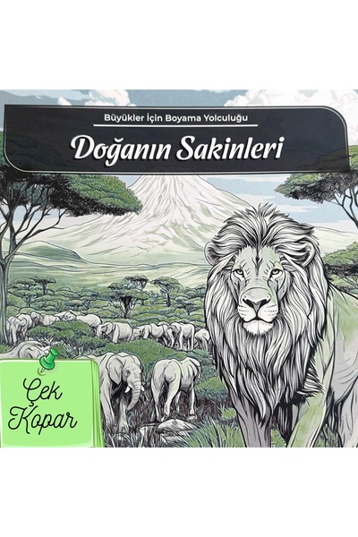 Karatay Yayınları Yetişkinler İçin Mandala - Doğanın Sakinleri Mandala Boyama...