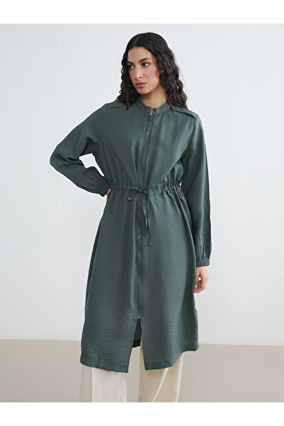 LC Waikiki تونيك نسائي بياقة روبا وخصر مطاطي من UZG STORE ستايل شيبرز