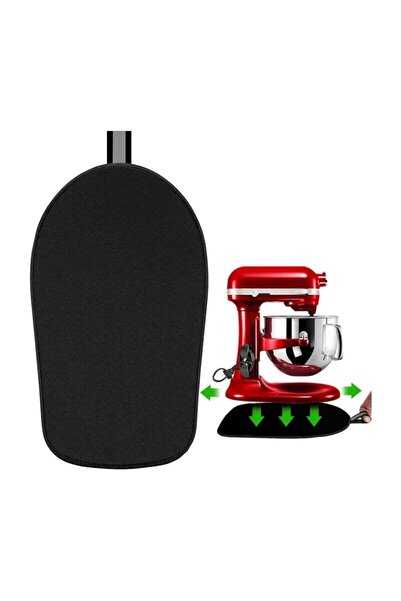 Arabest Portable Black Mixer Slider Mat,for Kitchen Mat Accessory