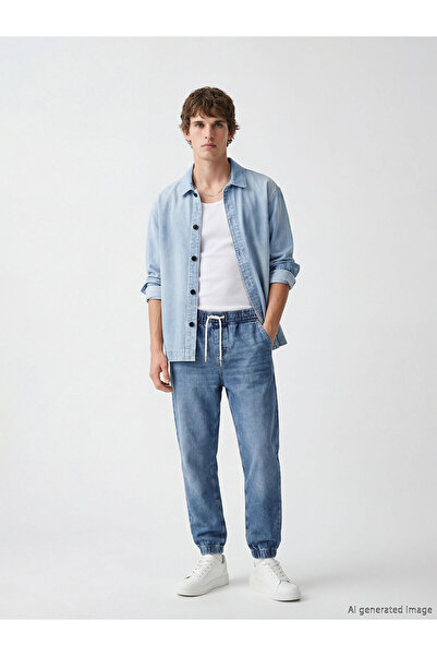 LC Waikiki Nevavm Jogger Fit Men's Jean Pants with Difference