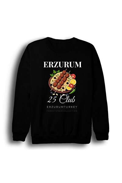 fame-stoned Erzurum 25 Palandöken - Kebab - Şehir cu imprimeu Unisex bumbac 1...