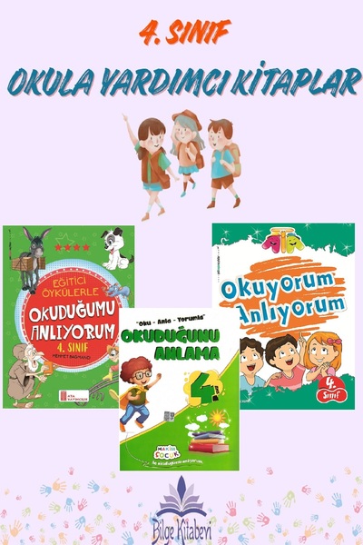 Ata Yayıncılık 4.Sınıf Okuduğunu Anlama Seti (3 Kitap)
