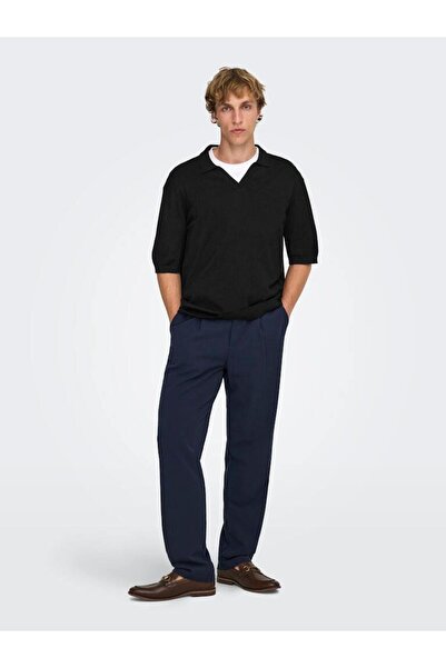 Only & Sons Men's Onswyler Life Rlx 12 Ss Split Knit Noos Os22036158-4880711