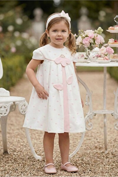 Pamina LİMİ kız bebek & çocuk yumuşak dokulu kumaş astarlı tokalı tasarım elbise