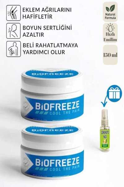 Zenvia Store Biofreeze Kas & Eklem Rahatlatıcı Doğal Bakım Kremi 150 ml X 2 A...