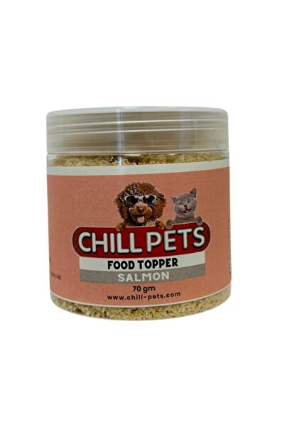 Chill Dogs تشيل بيتس، محسن طعام للكلاب والقطط بنكهة السلمون، 70 غرام