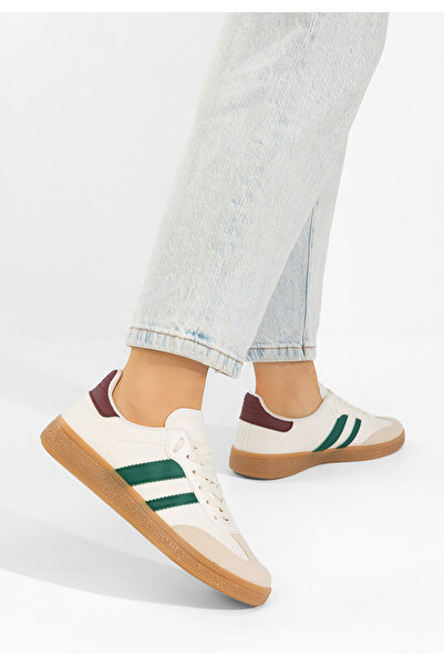 B T Shoes Sneakerși dama Azurea V2 albi