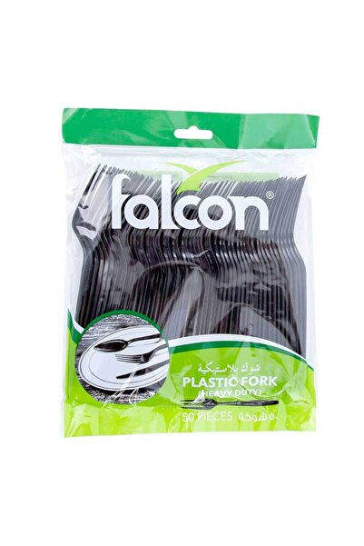 Falcon HD PLASTIC FORK BLACK 50 PCS