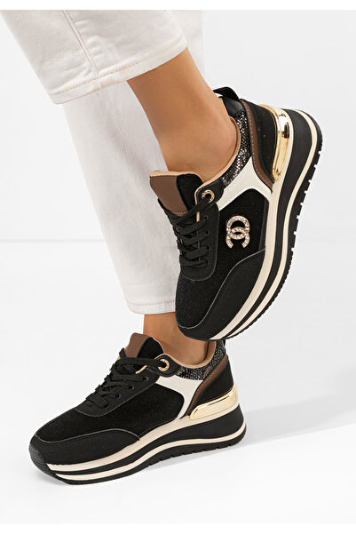 B T Shoes Sneakers cu platformă Liliza negri