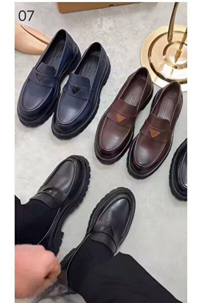 Pabuç center Loafer Hakiki deri