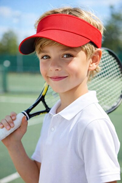 BALIENTE Pălărie roșie Vizor Tenisci pentru băieți, 10-18 ani, bumbac piese