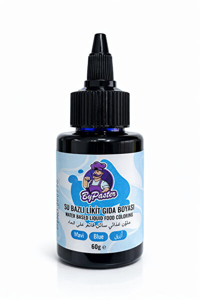 By Paster Mavi Su Bazlı Likit Gıda Boyası 60 Gr