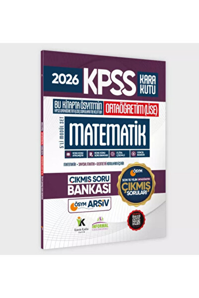 Karakutu Yayınları 2026 FULLOrtaöğretim KPSS Kara Kutu ÖSYM Çıkmış Soru Bankası 5li Modül Set Son 15 Yıl(Sadece Lise)