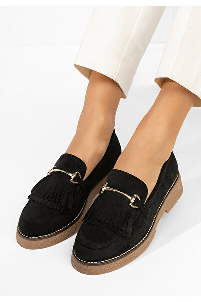 B T Shoes Γυναικεία μοκασίνια Kemily μαύρα