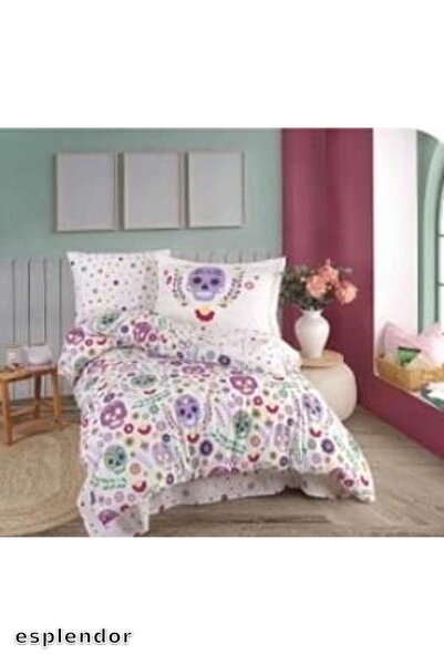 esplendor Hobby Single Poplin Duvet Cover Set Alice Purple