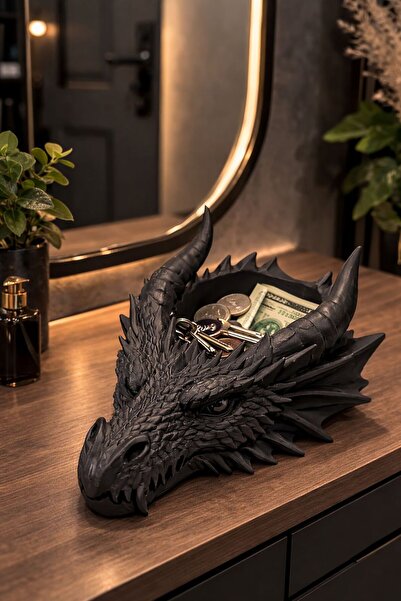 YAHO OYUNCAĞIN DOĞAL HALİ Ejderha Başlı Anahtarlık ve Bozuk Para Düzenleyici ...