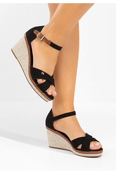 B T Shoes Sandale cu platforma Hilara negri