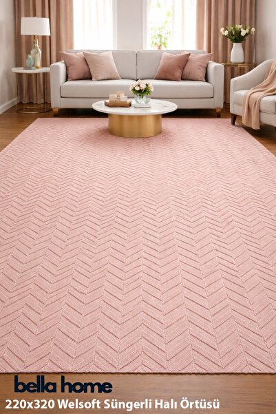 Bella Home 220x320 εκ. Welsoft Κάλυμμα με Χαλί σφουγγάρια |   Απαλής υφής |  ...