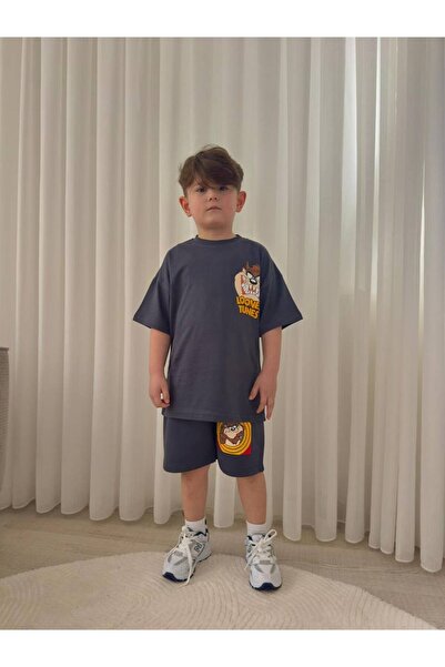 NURTOPU Set pentru băieți, bluză și pantaloni, 2 piese, mânecă scurtă, vară, ...