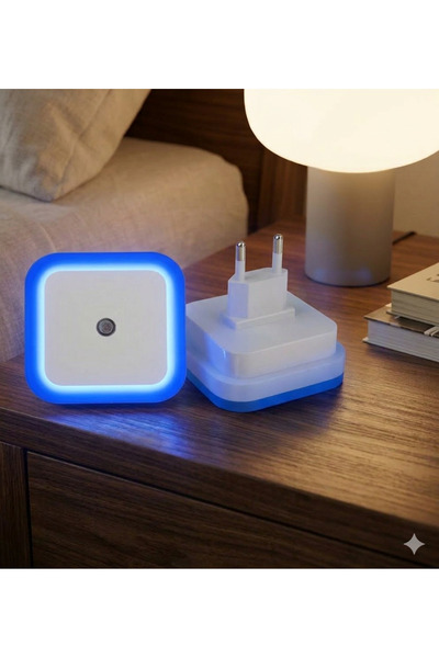 cesaa elektirik CATA ct 9500 mavi led gece lambası renkli sensörlü gece lambası