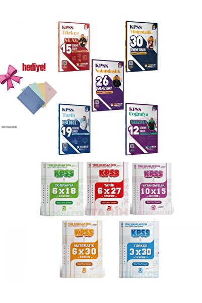 Bigelio Yayıncılık 2026 KPSS Atölye Serisi Tüm Dersler Deneme Sınavı Full Set...