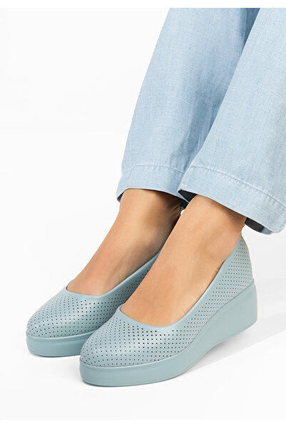 B T Shoes Danetia blue Platform Sole shoes