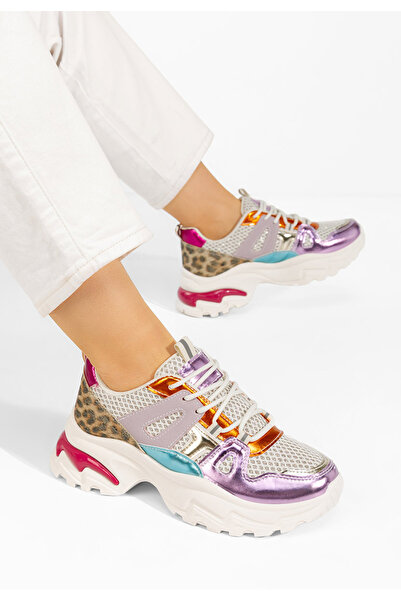 B T Shoes Multi-colored Kiria Platform Sole sneakers