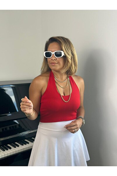 INPOEMA Boyundan Geçmeli Kırmızı Body