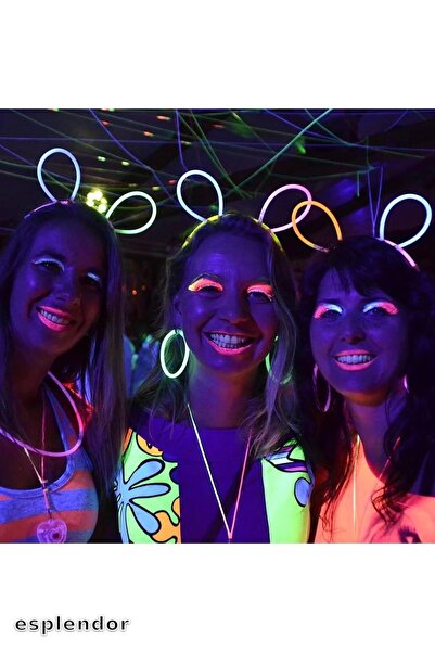 esplendor تاج ملون متوهج في الظلام 6 قطع