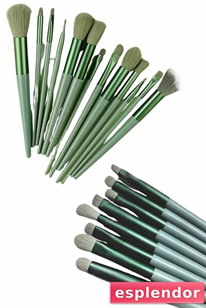esplendor مجموعة فرش مكياج احترافية مكونة من 13 قطعة من فرشاة ظلال العيون ذات...