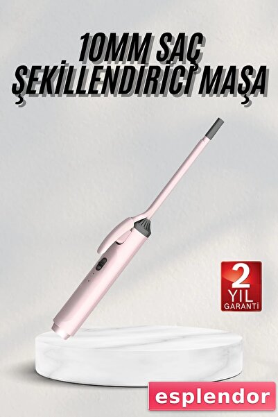 esplendor Hair Styler 10 mm Curling Iron Ceramic Coating