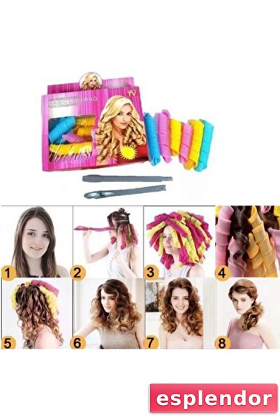 esplendor أداة تجعيد الشعر 18 قطعة - ماجيك ليفراج