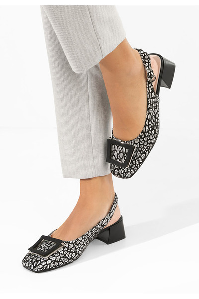 B T Shoes Belindia black slingback shoes