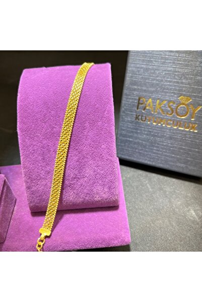 paksoy kuyumculuk 22 Ayar Altın Bileklik Hasırlı İnce Zarif Tonlama 7.41gr 19...