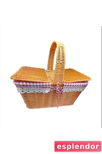 esplendor Wicker Picnic Basket with Lid