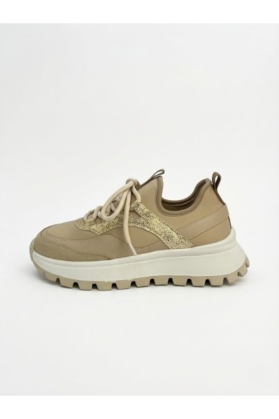 Suvra Women's Sneakers Thick Soled Lace-Up Daily Comfortable Sports Shoes