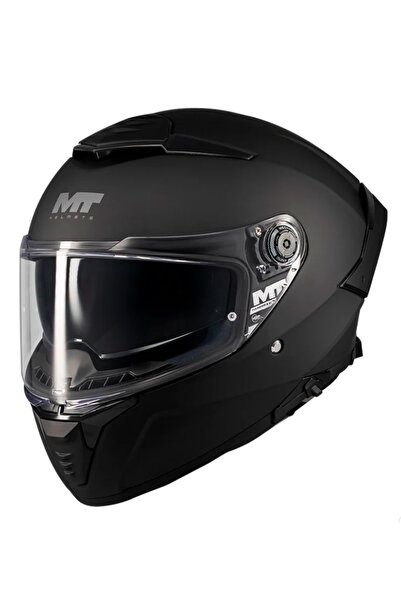 MT KASK FF18SV THUNDER 4 SV PURE A1 MAT SİYAH FULL FACE (KAPALI KASK)