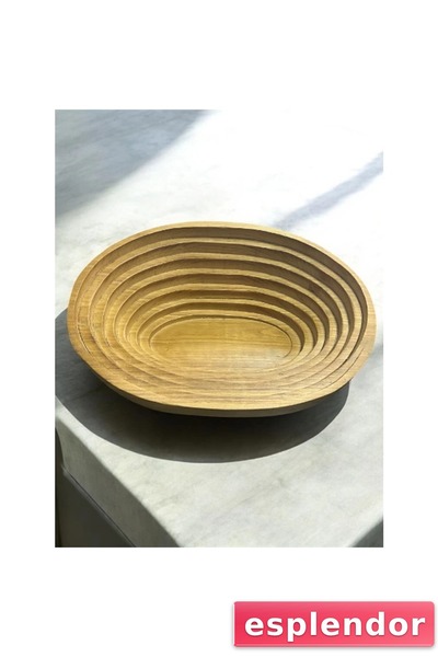 esplendor سرير خشبي بيضاوي للحيوانات الأليفة