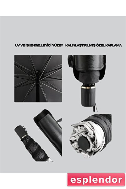 esplendor حاجب شمس للزجاج الأمامي من القماش السميك - لا يبهت، لا يتشوه، يدوم ...